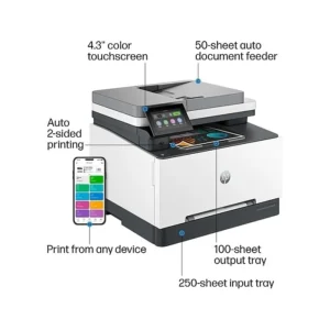 HP Color LaserJet Pro MFP 3301fdw | Colors | Print, copy, scan, fax | Wireless | 499Q5F#BGJ - Image 3