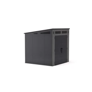 Suncast Modernist 7 ft. x 7 ft. Resin Vertical Pent Storage Shed with Floor Kits - Image 3